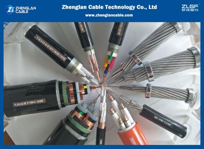 Single Core Copper Low Voltage Power Cable 600V Customized Length NYY Power Cable IEC60502-1